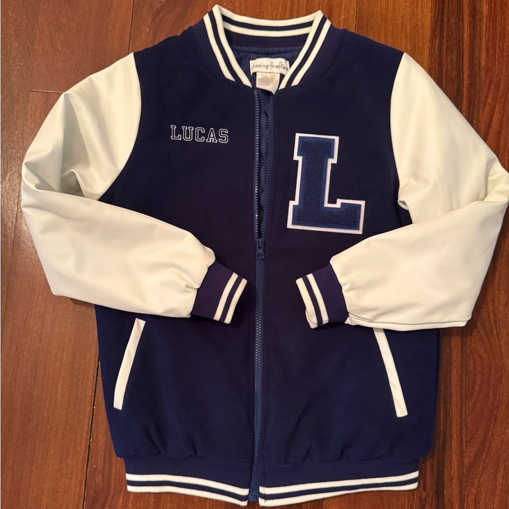 Chasing Fireflies Boys Varsity Jacket-Letter L-monogrammed LUCAS new w/out tags